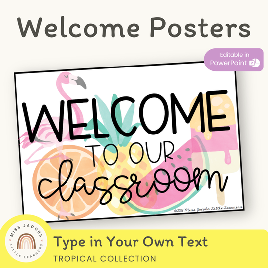 Welcome Sign | Tropical Decor