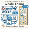 Whale Theme Classroom Essentials Decor Pack - Miss Jacobs Little Learners
