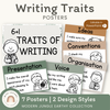 6 + 1 Traits of Writing Posters - Modern Jungle Earthy Decor - Miss Jacobs Little Learners