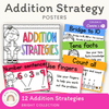 Addition Strategies Posters - Bright Theme - Miss Jacobs Little Learners