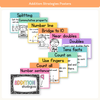 Addition Strategies Posters - Cutesy Classroom Decor - Miss Jacobs Little Learners