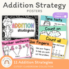 Addition Strategies Posters - Cutesy Classroom Decor - Miss Jacobs Little Learners