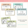Addition Strategies Posters - Cutesy Pastel Math Decor - Miss Jacobs Little Learners