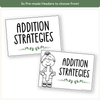 Addition Strategies Posters - Modern Botanical Classroom Decor - Miss Jacobs Little Learners