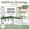 Addition Strategies Posters - Modern Botanical Classroom Decor - Miss Jacobs Little Learners