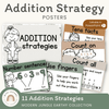 Addition Strategies Posters - Modern Jungle Earthy Theme - Miss Jacobs Little Learners