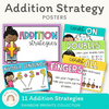 Addition Strategy Posters | Rainbow Brights Theme - Miss Jacobs Little Learners