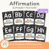 Affirmation Alphabet Posters - Black - Cutesy Classroom Decor - Miss Jacobs Little Learners