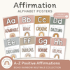 Affirmation Alphabet Posters - Boho Rainbow Neutrals Decor - Miss Jacobs Little Learners