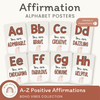 Affirmation Alphabet Posters - Boho Vibes Classroom Decor - Miss Jacobs Little Learners