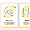 Affirmation Alphabet Posters - Happy Hive Classroom Decor - Miss Jacobs Little Learners