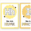 Affirmation Alphabet Posters - Happy Hive Classroom Decor - Miss Jacobs Little Learners