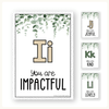 Affirmation Alphabet Posters - Modern Botanical Decor - Miss Jacobs Little Learners
