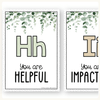 Affirmation Alphabet Posters - Modern Botanical Decor - Miss Jacobs Little Learners
