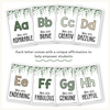 Affirmation Alphabet Posters - Modern Botanical Decor - Miss Jacobs Little Learners