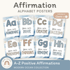 Affirmation Alphabet Posters - Modern Ocean Classroom Decor - Miss Jacobs Little Learners