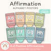 Affirmation Alphabet Posters - Pastel Composition Notebook Classroom Decor - Miss Jacobs Little Learners
