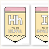 Affirmation Alphabet Posters - Pastel Composition Notebook Classroom Decor - Miss Jacobs Little Learners
