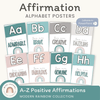 Affirmation Alphabet Posters - Rainbow Calm Colors Decor - Miss Jacobs Little Learners