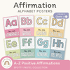 Affirmation Alphabet Posters - Spotty Pastel Classroom Decor - Miss Jacobs Little Learners