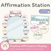 Affirmation Station - Daisy Gingham Pastels Decor - Miss Jacobs Little Learners