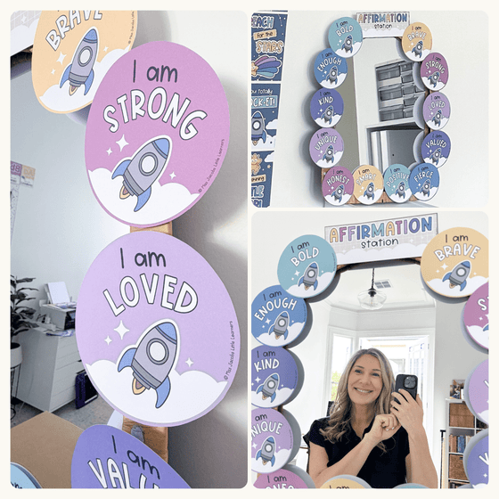 Affirmation Station - Dreamy Space Theme Classroom Decor - Miss Jacobs Little Learners