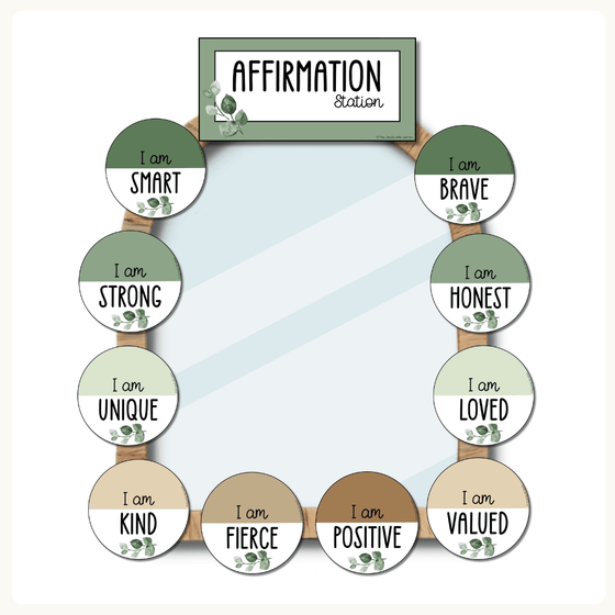 Affirmation Station - Modern Botanical Theme - Miss Jacobs – Miss ...