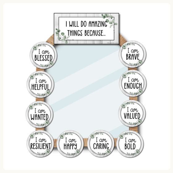 Affirmation Station - Modern Botanical Theme - Miss Jacobs – Miss ...