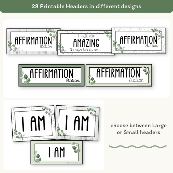 Affirmation Station - Modern Botanical Theme - Miss Jacobs – Miss ...