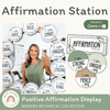 Affirmation Station - Modern Botanical Decor - Miss Jacobs Little Learners
