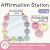 Affirmation Station PASTELS | Positive Affirmations Mirror Display - Miss Jacobs Little Learners