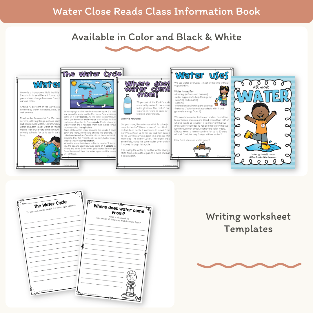 Water Thematic Unit - Printables, Worksheets & Activities - MJLL – Miss ...