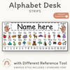 Alphabet Desk Strips with Number Line - Miss Jacobs Little Learners
