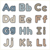 Alphabet Letter Formation Posters - Modern Ocean Classroom Decor - Miss Jacobs Little Learners