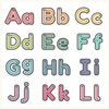 Alphabet Letter Formation Posters - Pastel Composition Notebook Classroom Decor - Miss Jacobs Little Learners