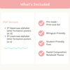 Alphabet Letter Formation Posters - Pastel Composition Notebook Classroom Decor - Miss Jacobs Little Learners