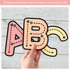 Alphabet Letter Formation Posters - Pastel Composition Notebook Classroom Decor - Miss Jacobs Little Learners