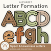 Alphabet Letter Formation Posters - Woodland Classroom Decor - Miss Jacobs Little Learners