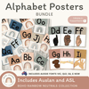 Alphabet Posters Bundle - Boho Rainbow Neutrals Decor - Miss Jacobs Little Learners