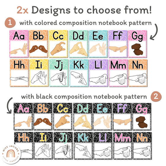 Alphabet Posters Bundle - Cutesy Classroom Decor - Miss Jacobs Little Learners