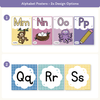 Alphabet Posters Bundle: English, ASL & Auslan - Dreamy Space Decor - Miss Jacobs Little Learners