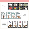 Alphabet Posters Bundle: English, ASL & Auslan - Pastel Composition Notebook Decor - Miss Jacobs Little Learners