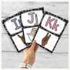 Alphabet Posters Bundle: English, ASL & Auslan - Pastel Composition Notebook Decor - Miss Jacobs Little Learners