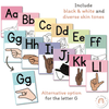 ALPHABET POSTERS BUNDLE | PASTELS | Muted Rainbow Theme - Miss Jacobs Little Learners