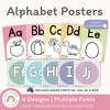 Alphabet Posters - Daisy Gingham Pastels Decor - Miss Jacobs Little Learners