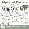 Alphabet Posters Eucalyptus - Modern Botanical Decor - Miss Jacobs Little Learners