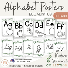  Alphabet Posters Eucalyptus - Modern Botanical Decor - Miss Jacobs Little Learners