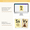 Alphabet Posters - Happy Hive Classroom Decor - Miss Jacobs Little Learners
