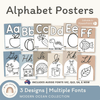 Alphabet Posters - Modern Ocean Classroom Decor - Miss Jacobs Little Learners