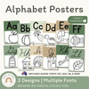Alphabet Posters Natural Colors - Modern Botanical Decor - Miss Jacobs Little Learners